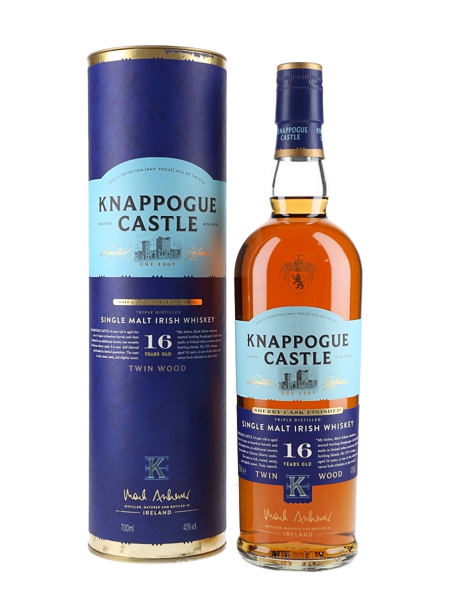 Knappogue Castle 16 Year Old Twin Wood 70cl / 43%
