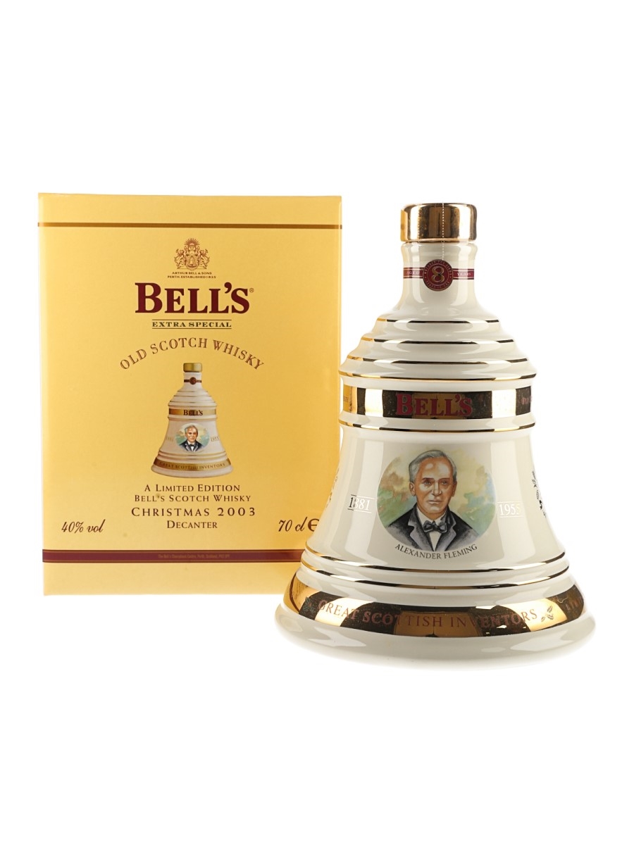 Bell's Christmas 2003 Ceramic Decanter Alexander Fleming 70cl / 40%