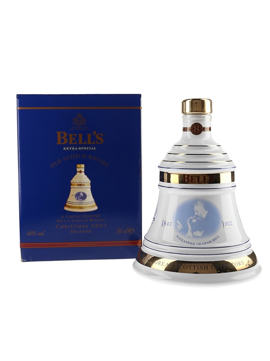 Bell's Christmas 2001 Ceramic Decanter Alexander Graham Bell 70cl / 40%