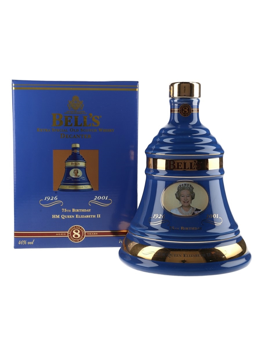 Bell's 8 Year Old Ceramic Decanter 75th Birthday Queen Elizabeth II 70cl / 40%