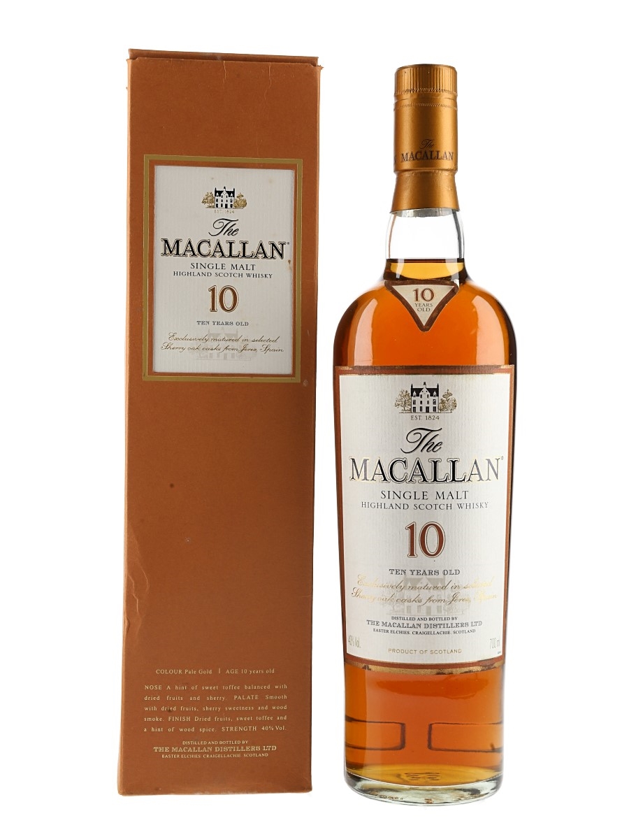 Macallan 10 Year Old Sherry Oak 70cl / 40%