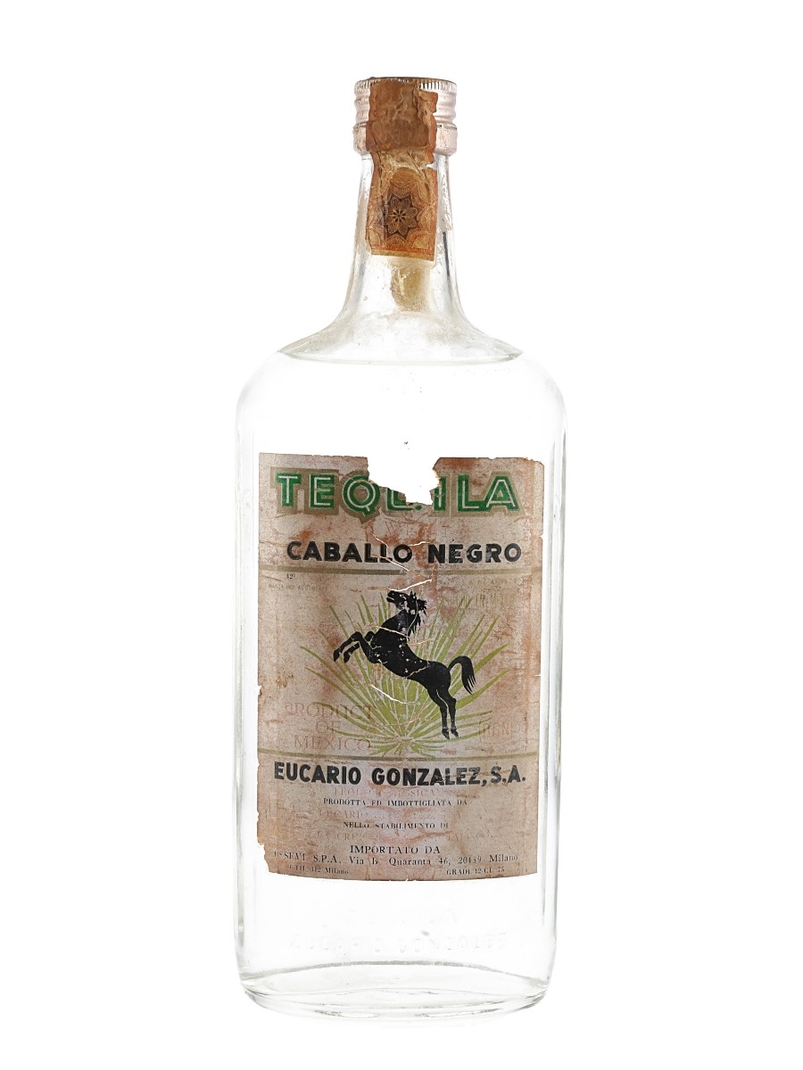 Eucario Gonzalez Caballo Negro Tequila White Bottled 1970s 70cl / 42%