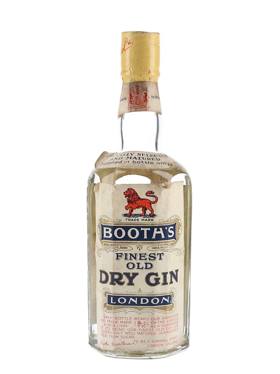 Booth's Finest Dry Gin Bottled 1940 37.5cl / 40%