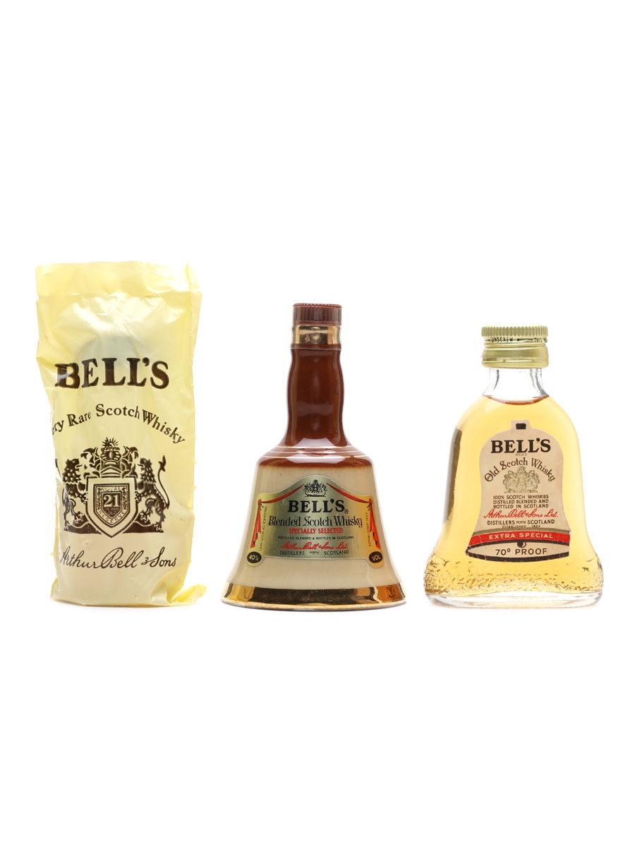 1:12 Scale Bells Whisky Bottle In A Natural Pewter Optic tumdee Dolls House
