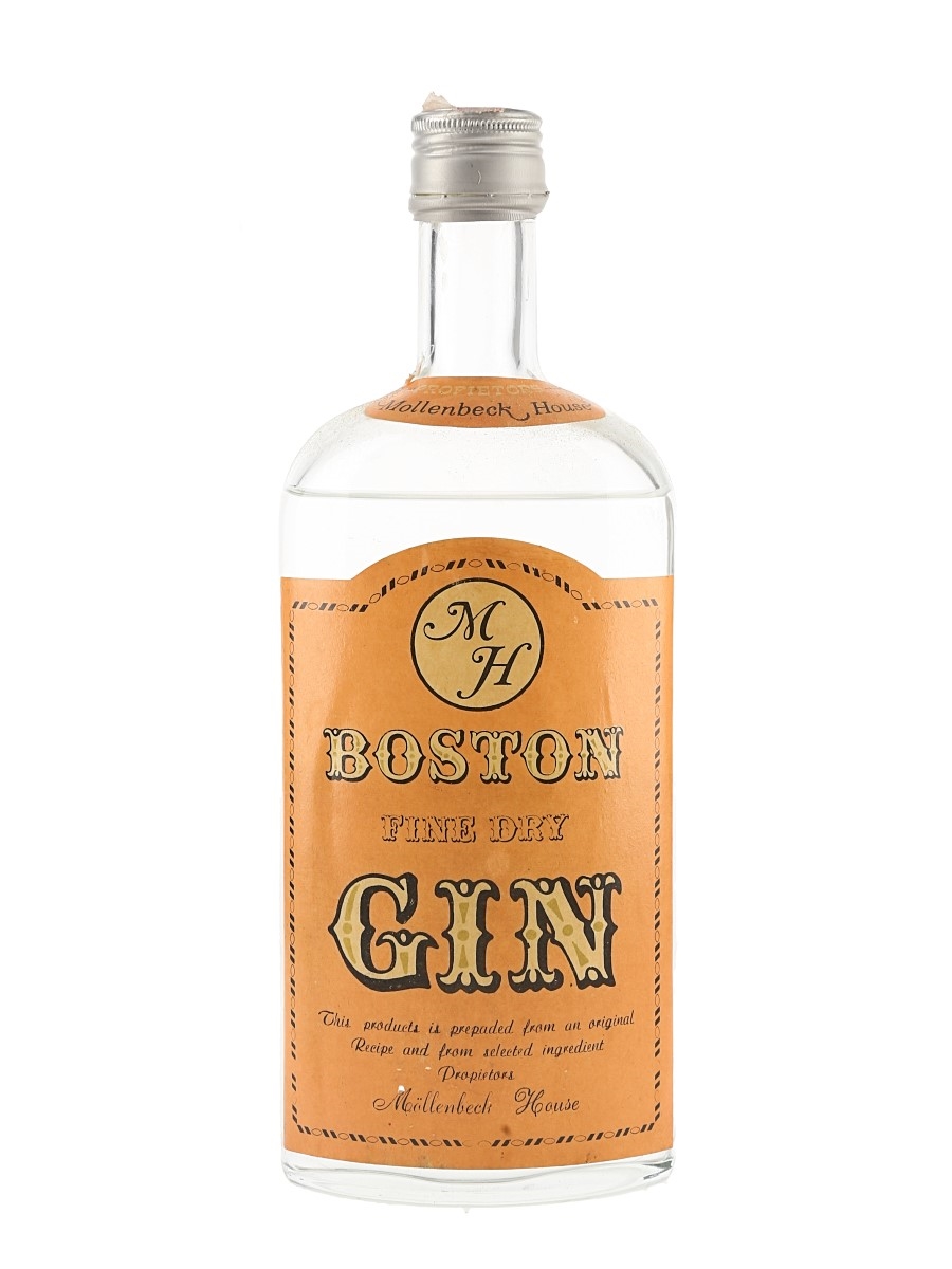 Mollenbeck House Boston Fine Dry Gin Bottled 1960s 75cl