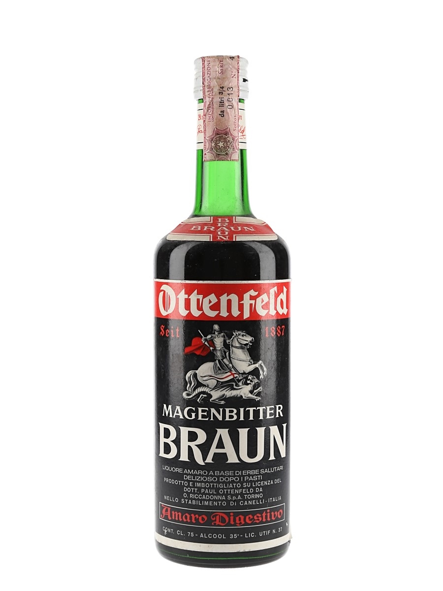 Riccadonna Ottenfeld Magenbitter Braun Bottled 1960s-1970s 75cl / 35%