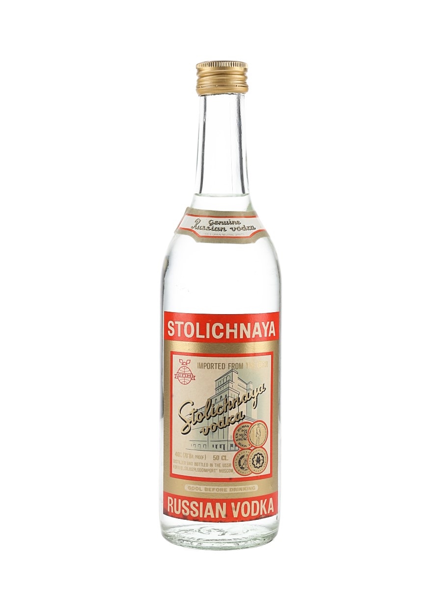 Stolichnaya Russian Vodka Bottled 1980s 50cl / 40%