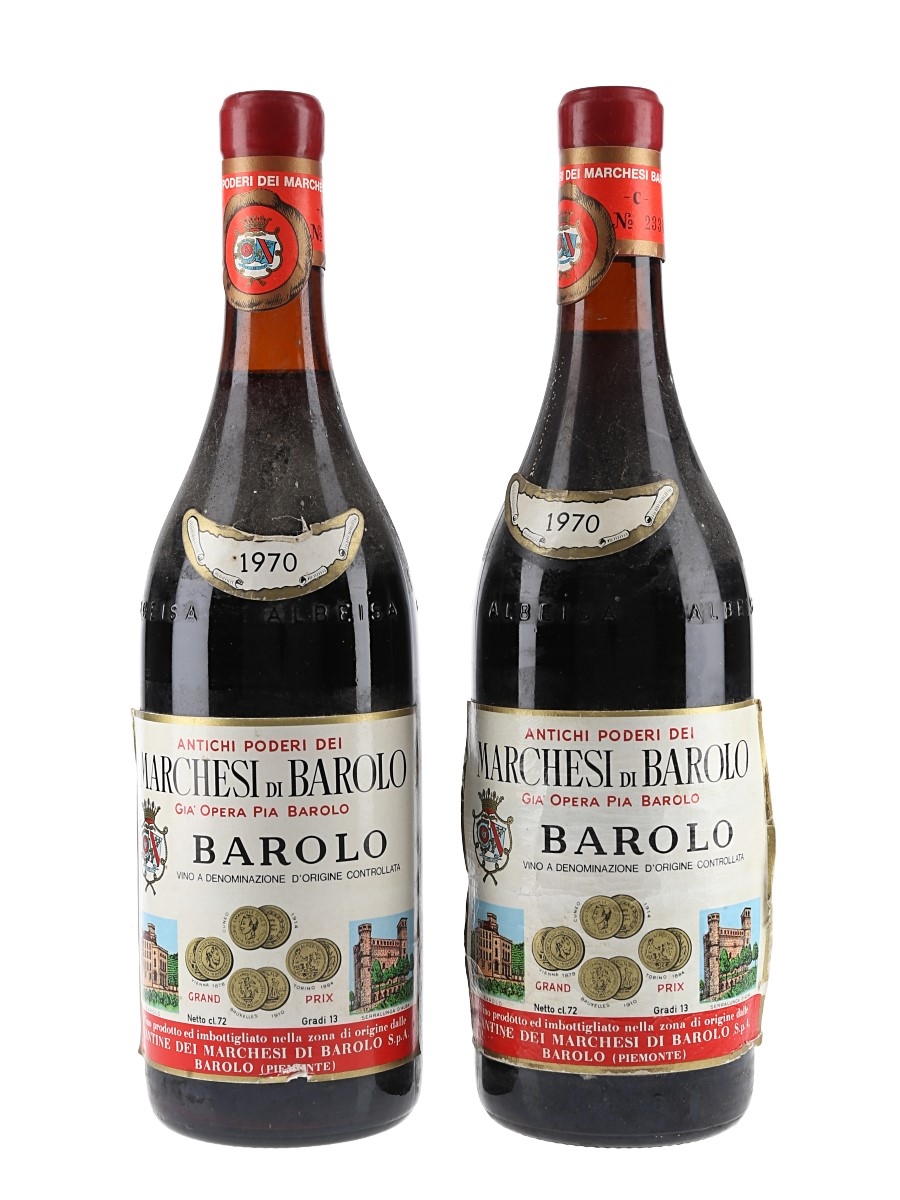 1970 Barolo Marchesi Di Barolo 2 x 72cl / 13%
