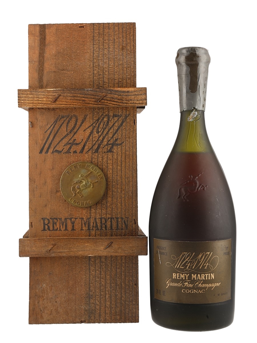 REMY MARTIN Cognac 1974 250周年記念ボトル　極低番号 レミーマルタン 1724-1974 250周年記念ボトル（Remy Martin 1724