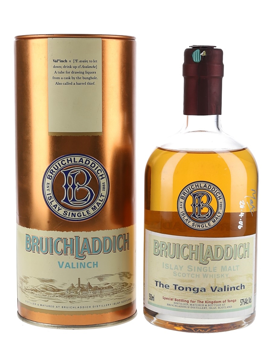 Bruichladdich 1989 The Tonga Valinch Singed Bottle 70cl / 57%