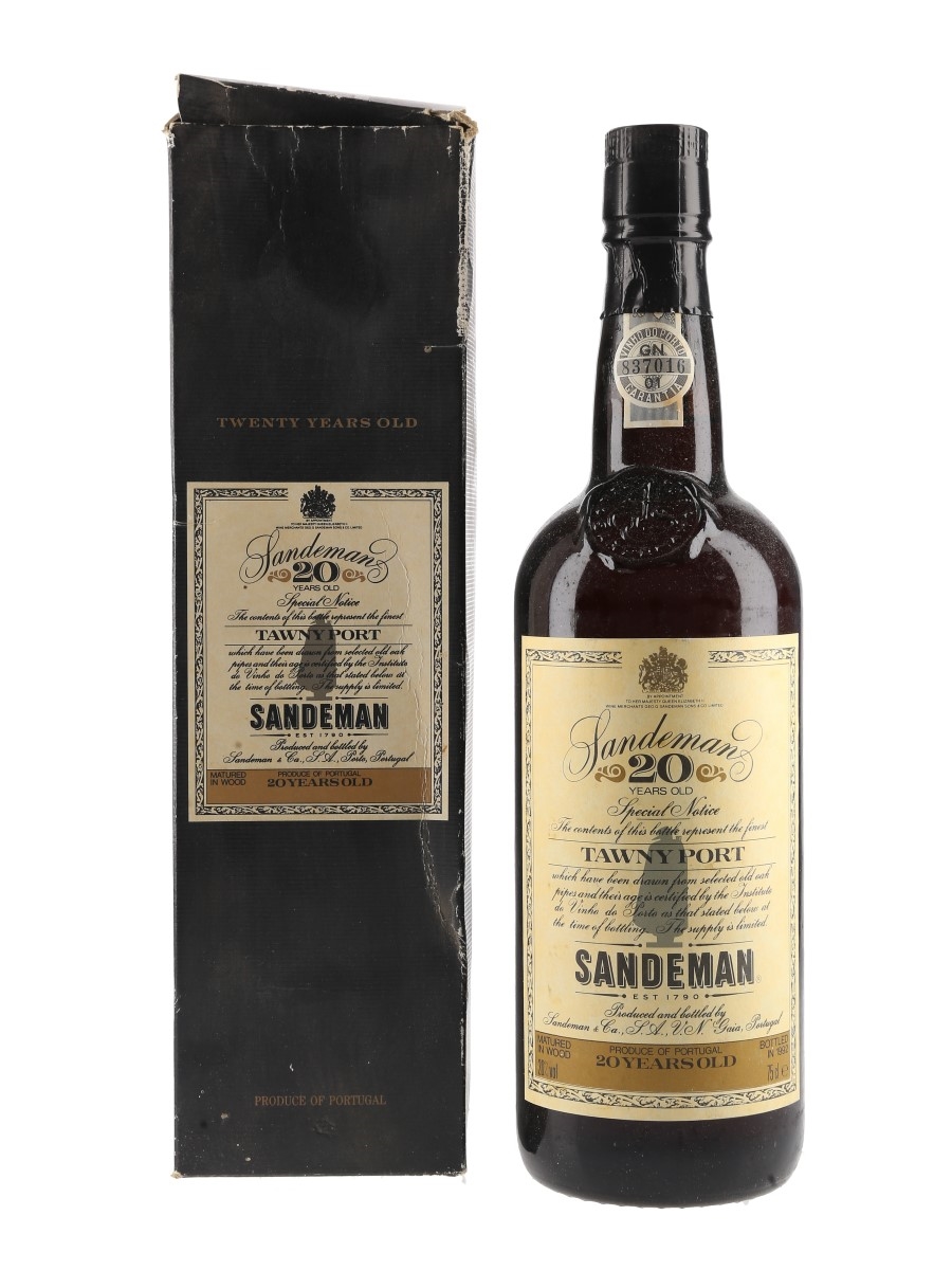 Sandeman 20 Year Old Tawny Port Bottled 1992 75cl / 20%