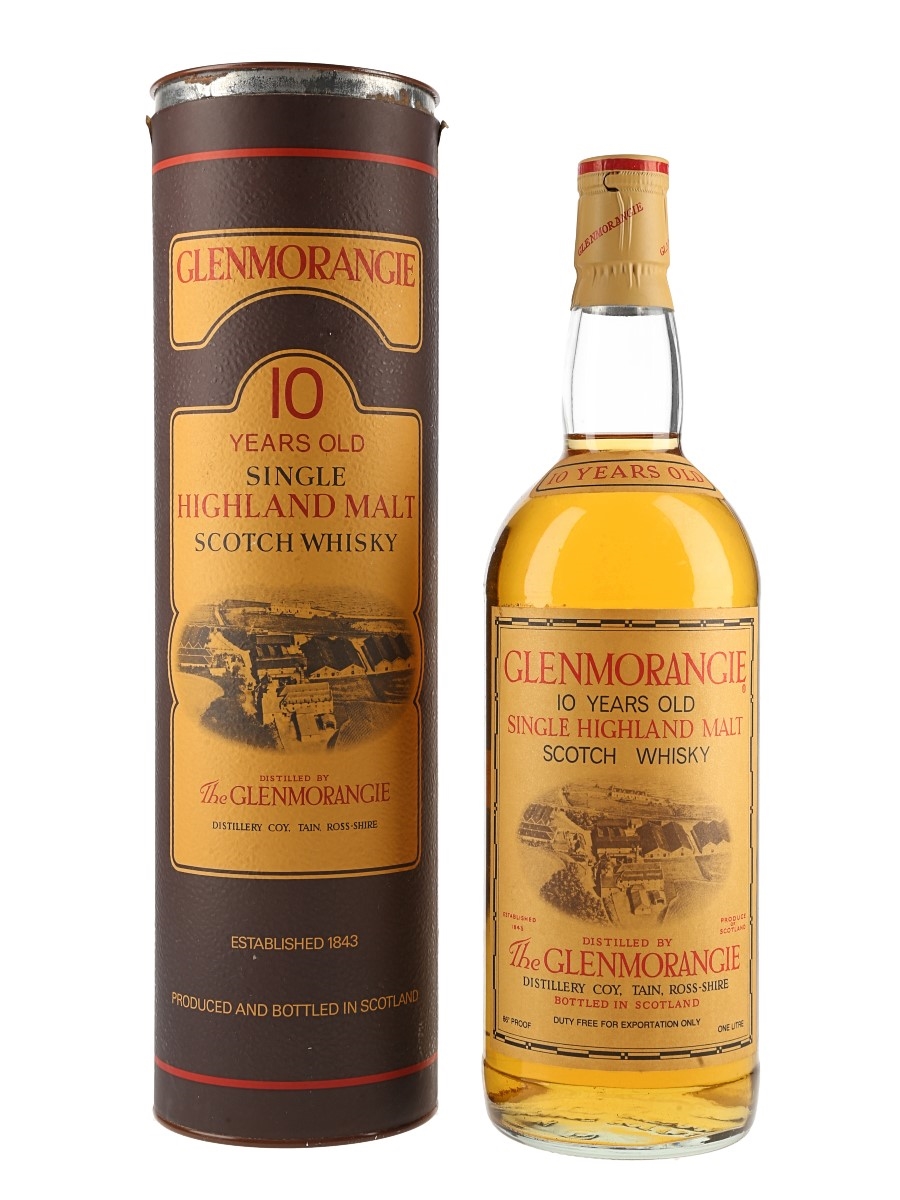 Glenmorangie 10 Year Old Bottled 1980s - Duty Free 100cl / 43%