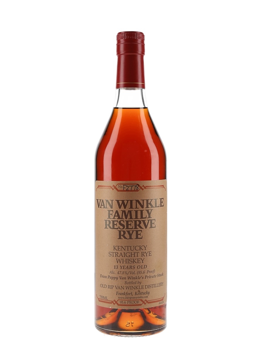Van Winkle 13 Year Old Family Reserve Rye Bottled 2015 75cl / 47.8%