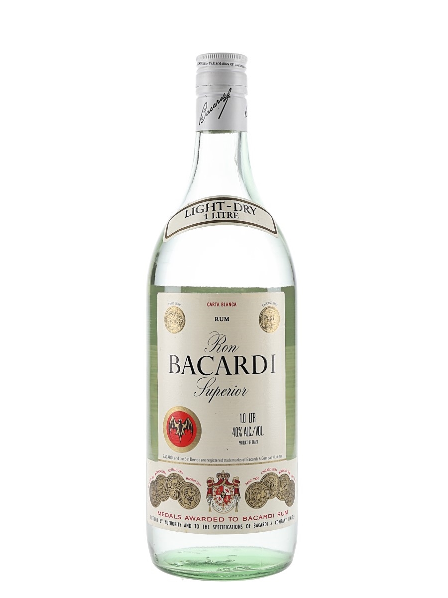 Bacardi Carta Blanca Superior Bottled 1990s 100cl / 40%