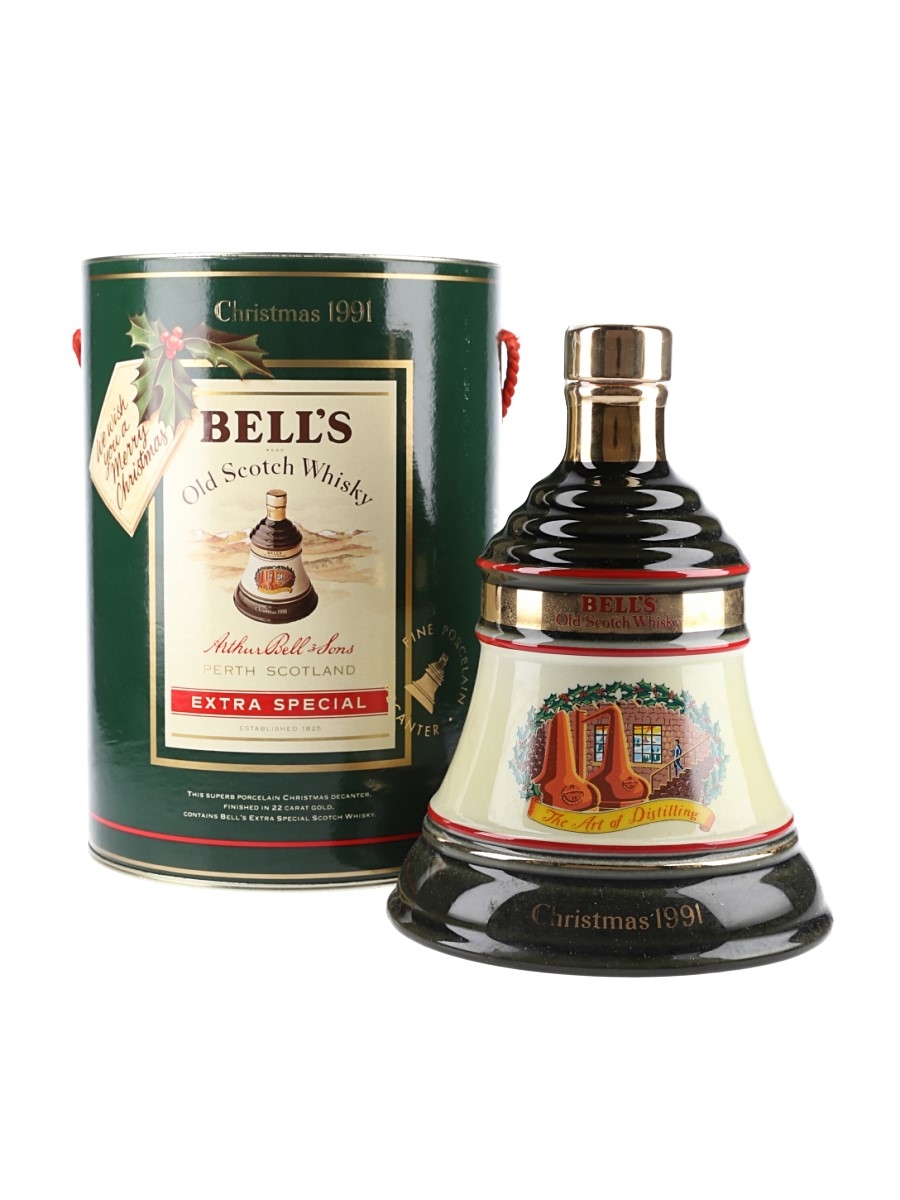 Bell's Christmas 1991 Ceramic Decanter The Art Of Distilling 70cl / 40%