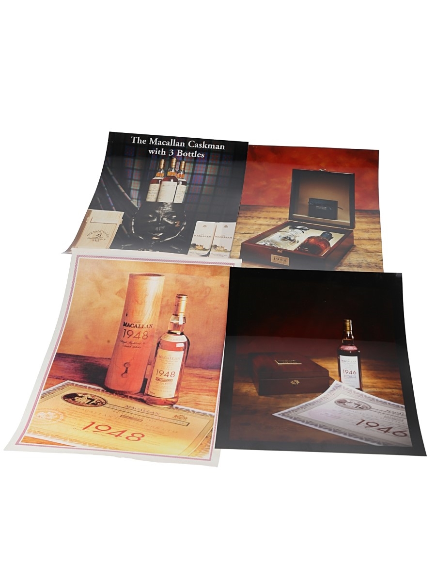 Assorted Macallan & Highland Park Promotional Prints  4 x 29.5cm-30cm