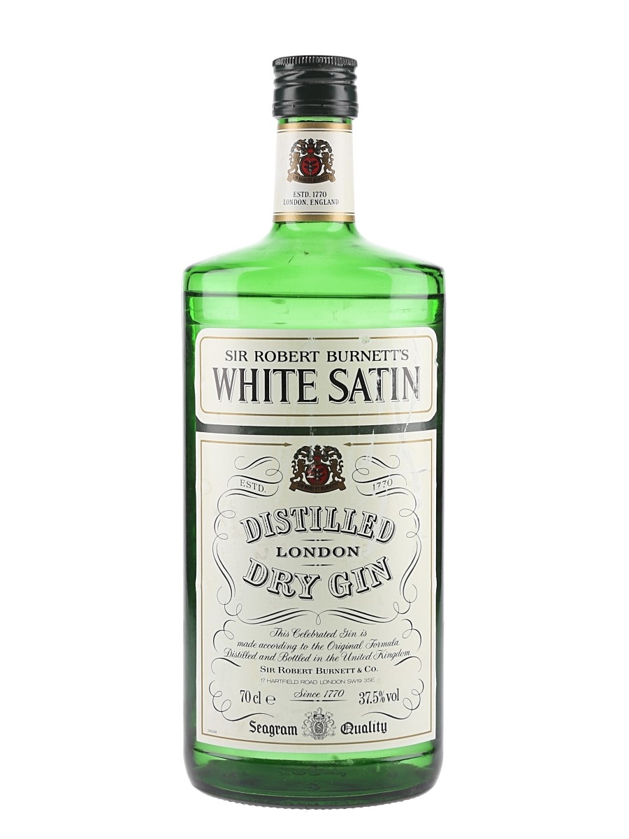Sir Robert Burnett's White Satin Gin Bottled 1990s 70cl / 37.5%