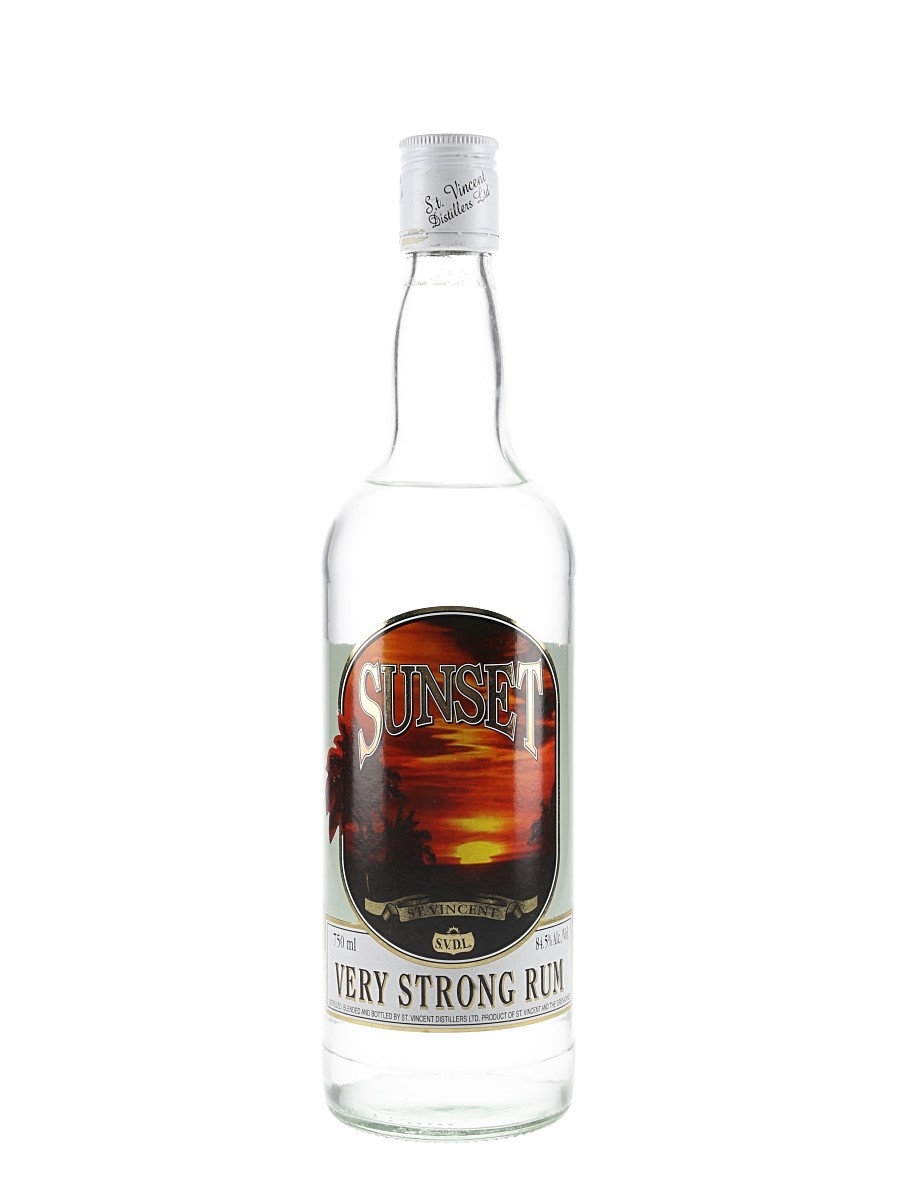 Sunset Very Strong Rum Bottled 1980s 75cl / 60.5%