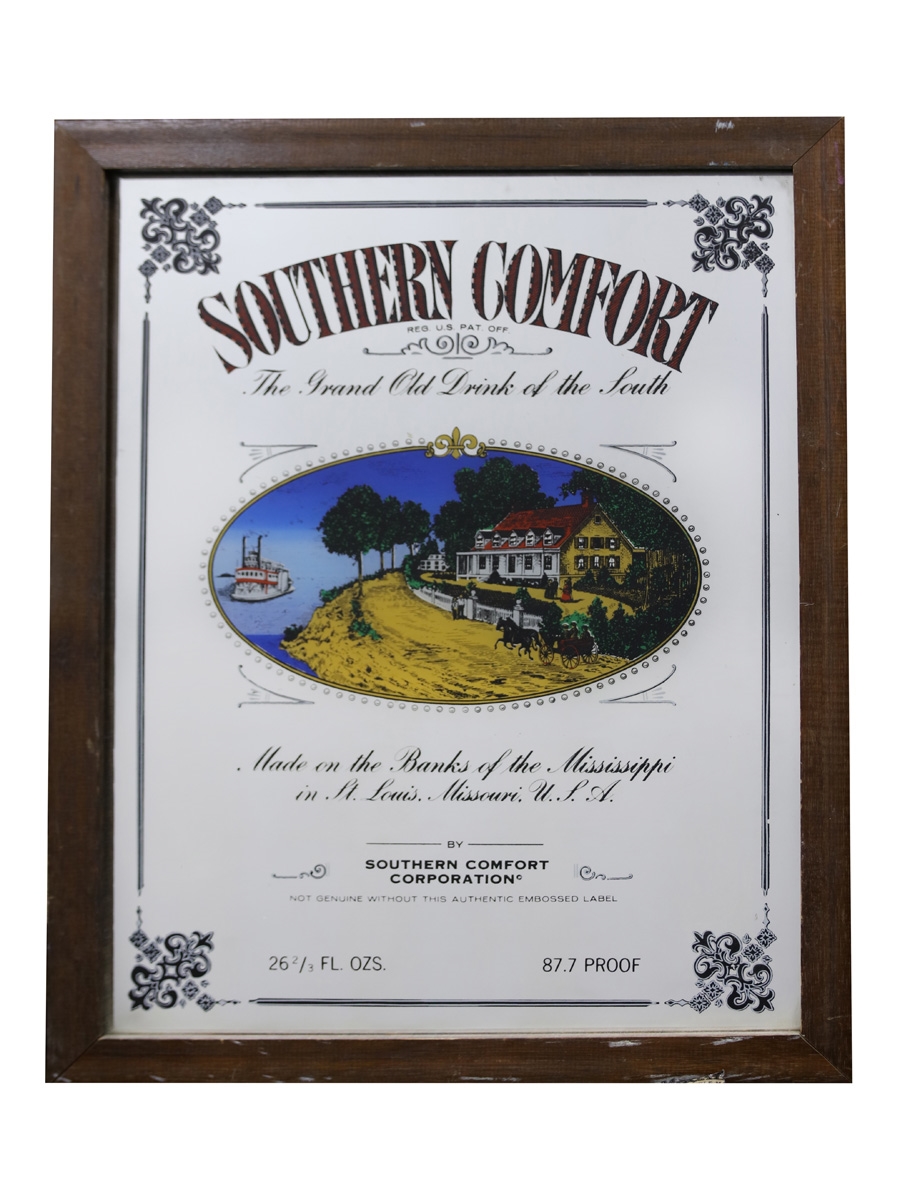 Southern Comfort Mirror The Grand Old Drink Of The South 61cm x 49cm