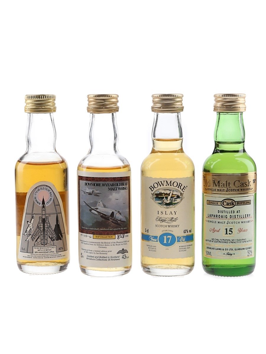 Assorted Islay Single Malt Scotch Whisky  4 x 5cl