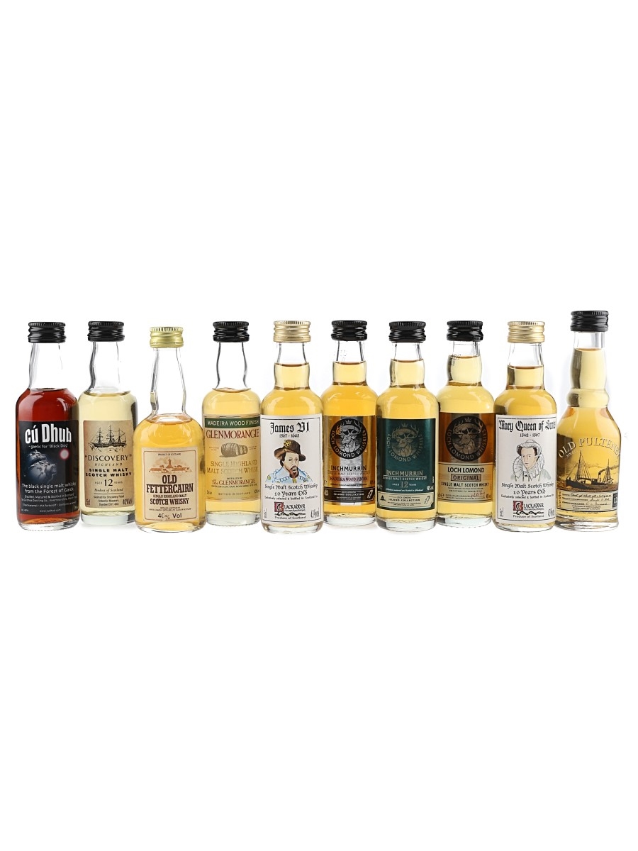 Assorted Single Malt Scotch Whisky  10 x 5cl
