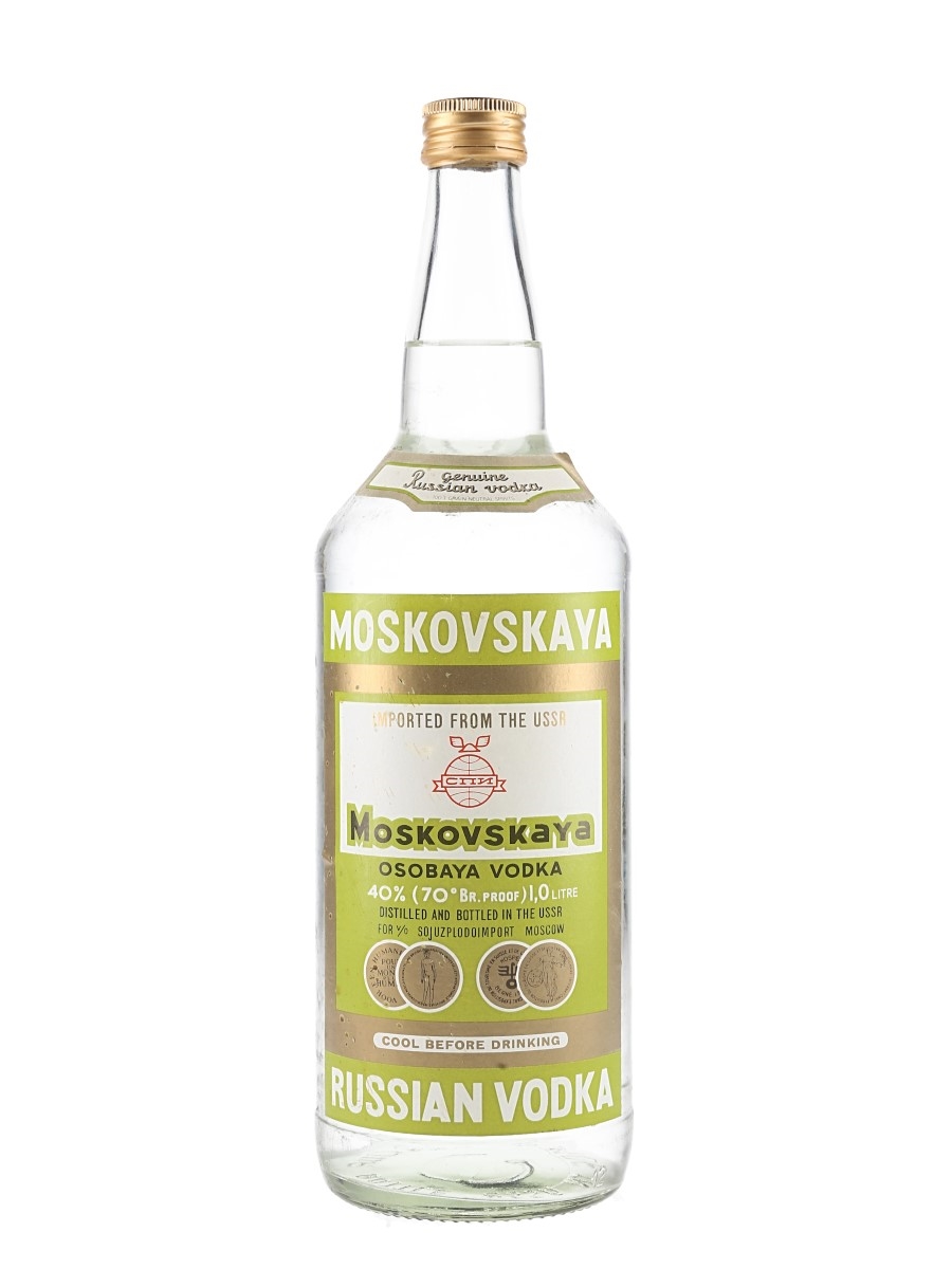 Moskovskaya Russian Vodka Bottled 1970s 100cl / 40%