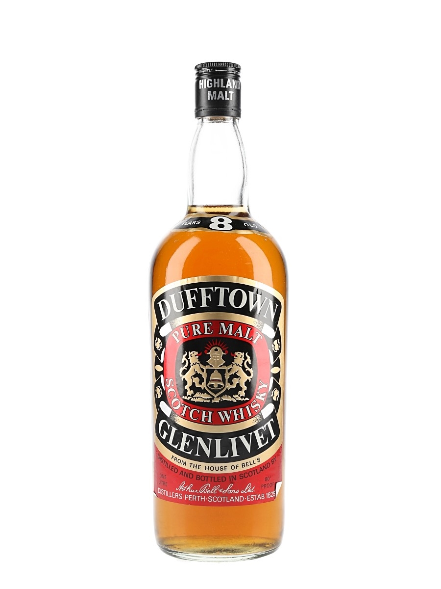Dufftown Glenlivet 8 Year Old Bottled 1980s 100cl / 40%