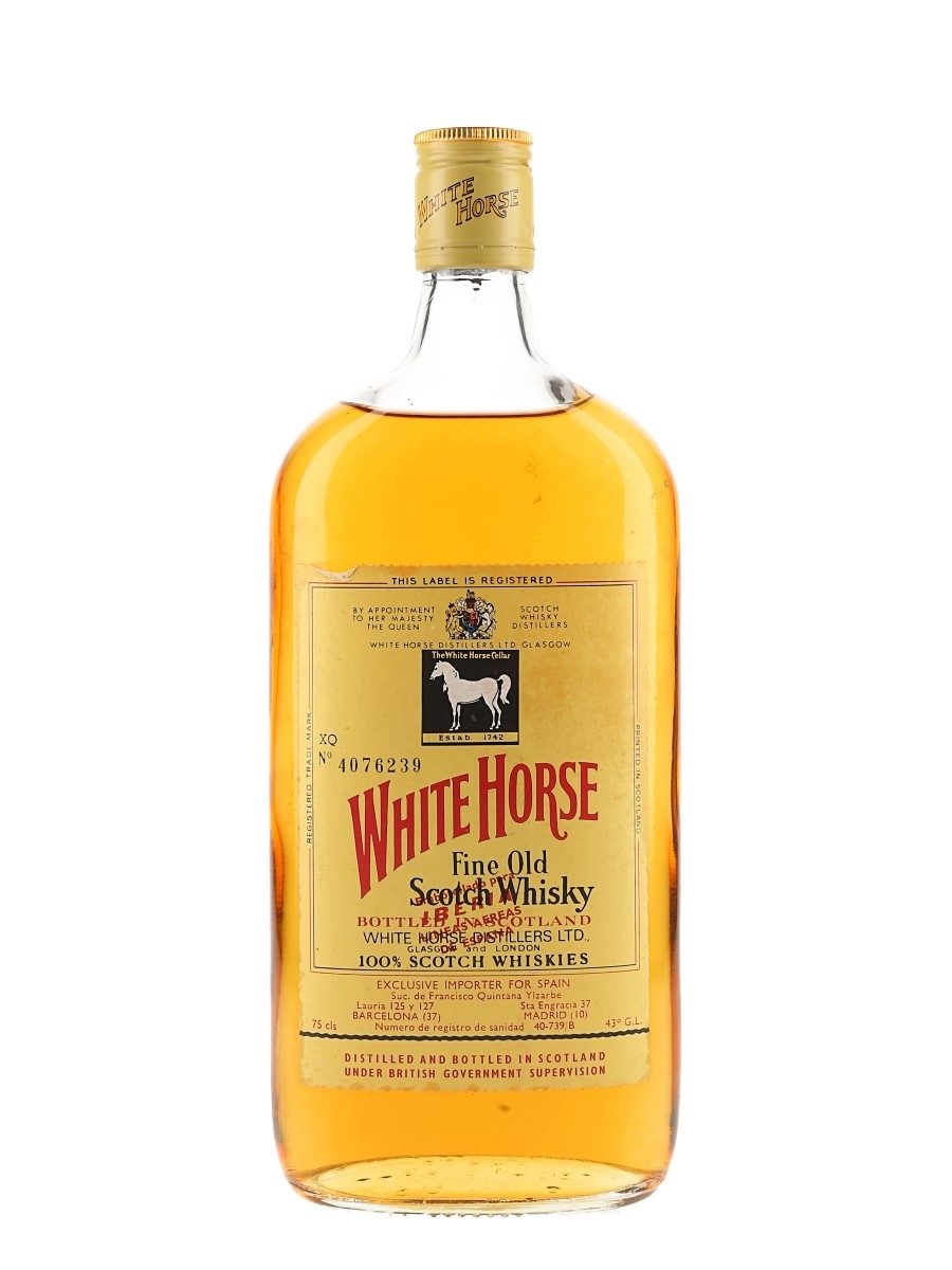 White Horse Bottled 1980s - Francisco Quintana Yizarbe 75cl / 40%