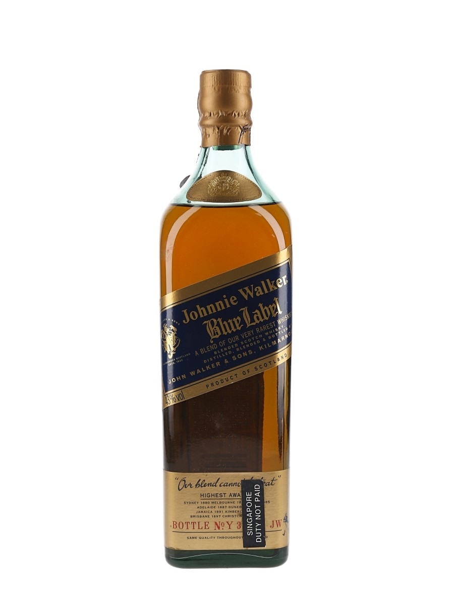 Johnnie Walker Blue Label Bottled 1990s - Singapore Duty Free 75cl / 43%