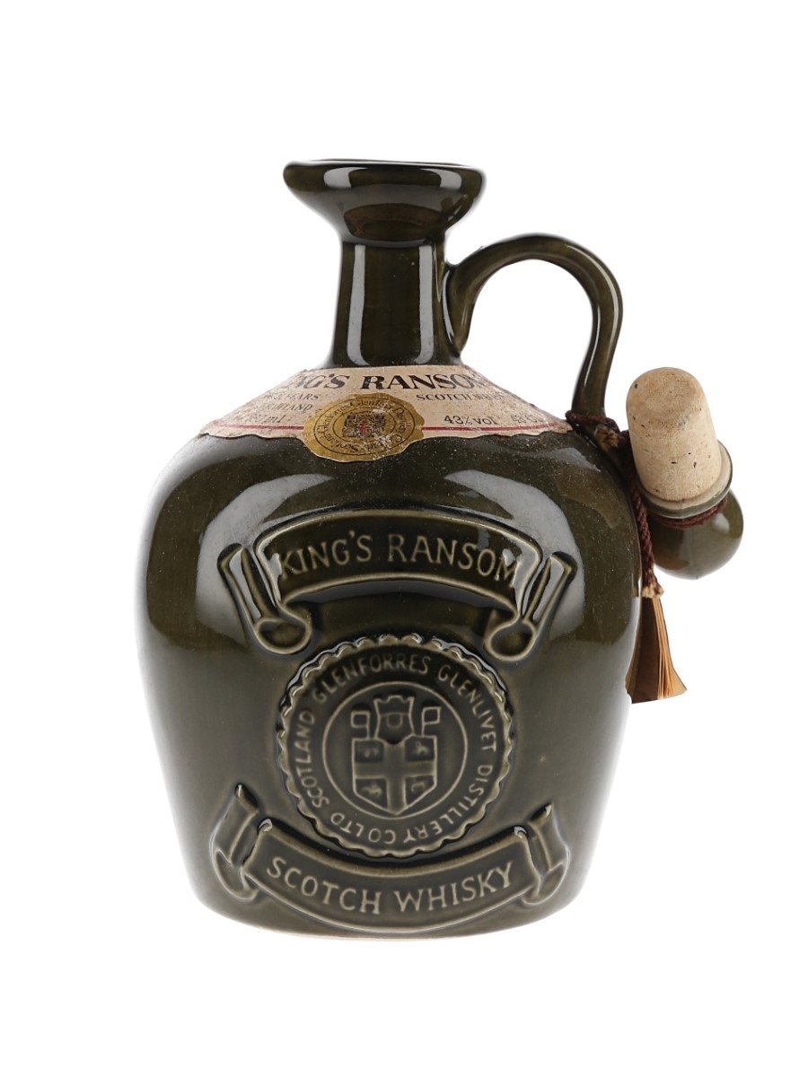 King's Ransom 12 Year Old Bottled 1970s-1980s Ceramic Decanter 75cl / 43%