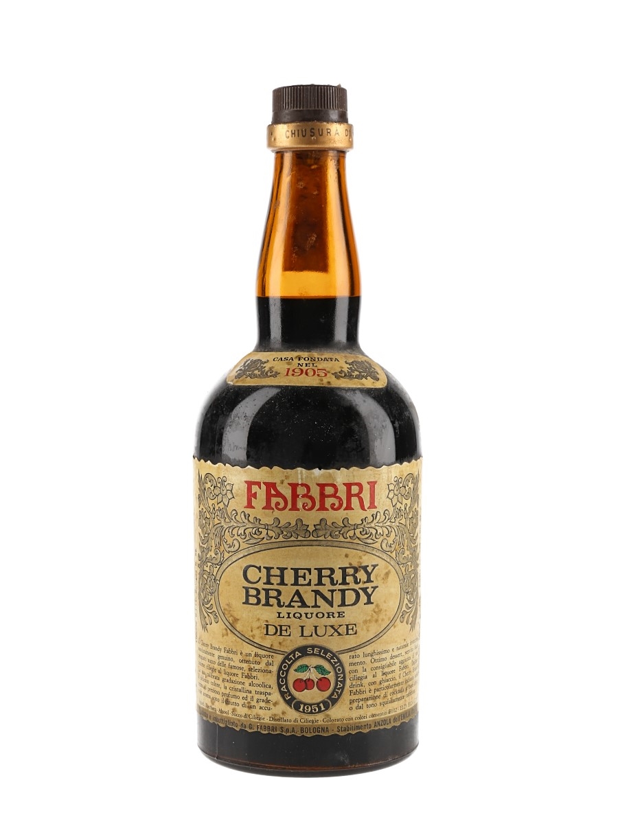 Fabbri Cherry Brandy 1951 Bottled 1950s 75cl / 32%