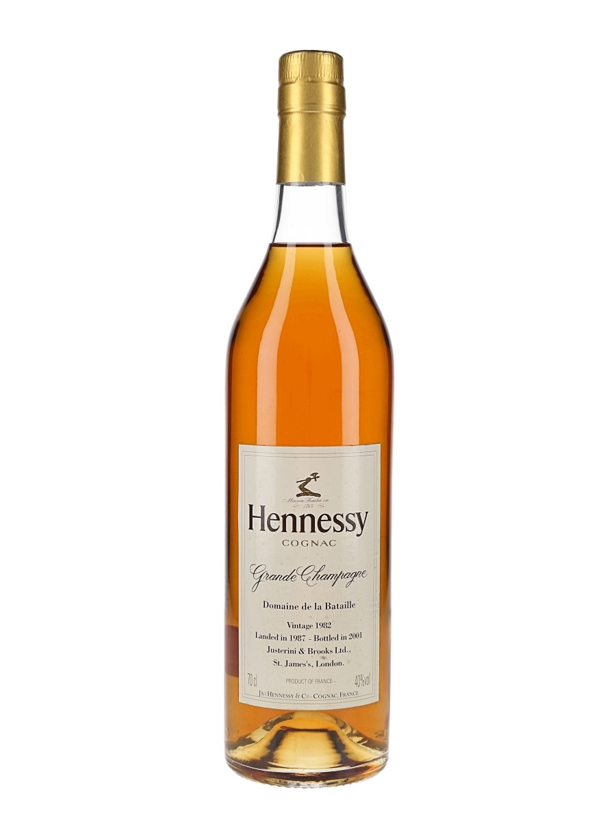 Hennessy 1982, Early Landed 1987 Bottled 2001 - Justerini & Brooks 70cl / 40%