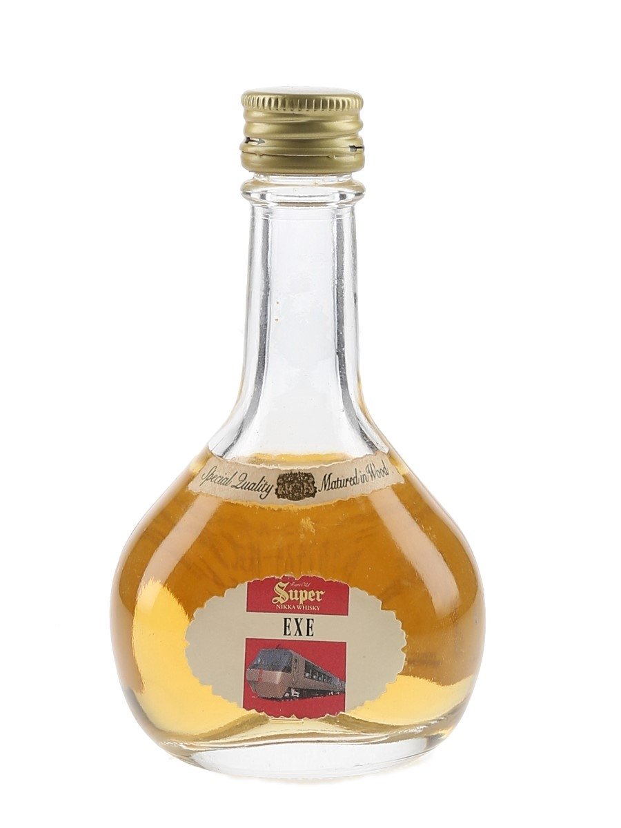 Super Nikka Whisky Bottled 1990s - Odakyu EXE Train Label 5cl / 43%