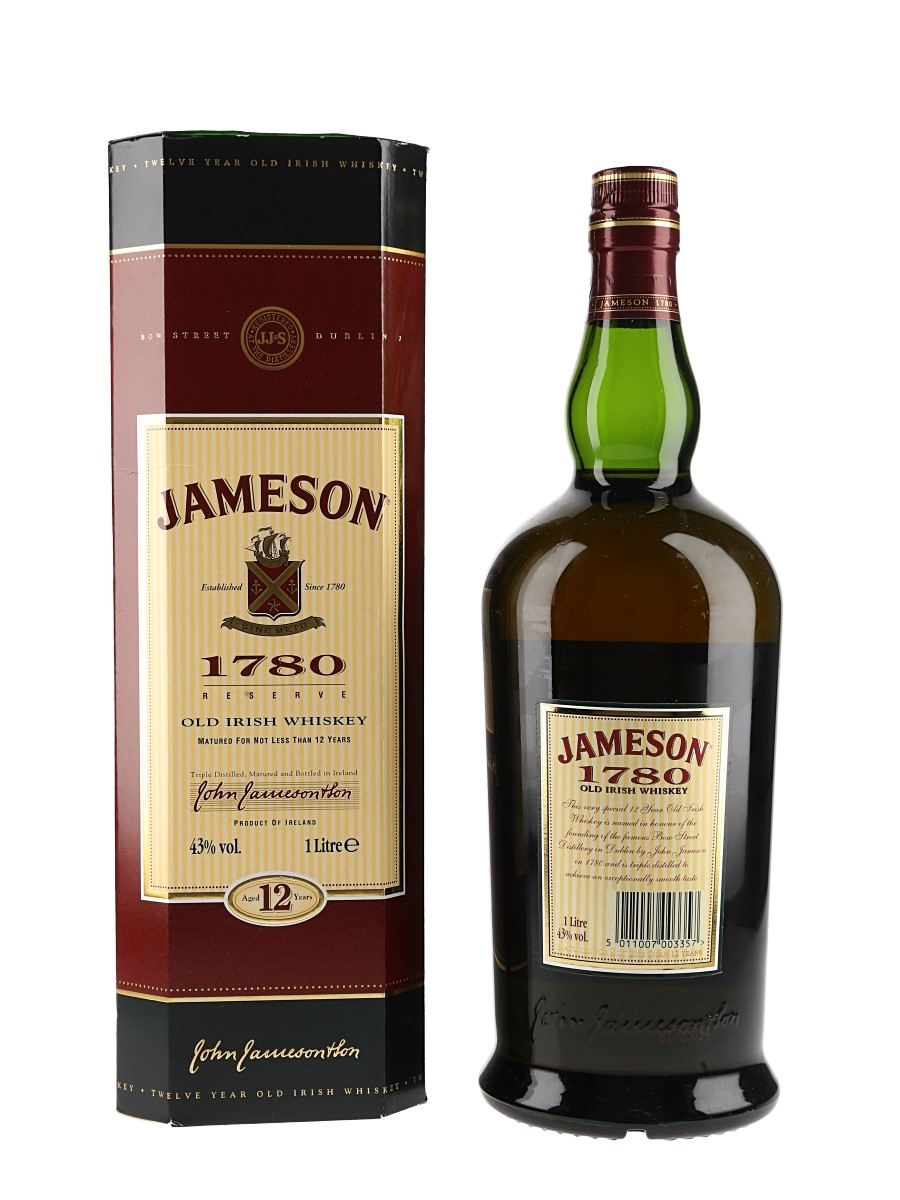 ウイスキー JAMESON 1780 OLD IRISH WHISKY Jameson 1780 12 Year Old Irish Whiskey - Lot 184403 - Buy/Sell