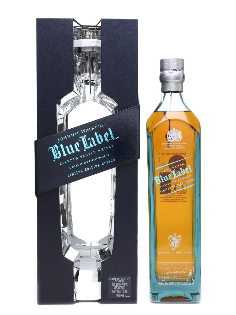 This is an image of Nerdy Johnnie Walker Blue Label Madrid Edition This is a picture of Nerdy Johnnie Walker Blue Label Madrid Edition