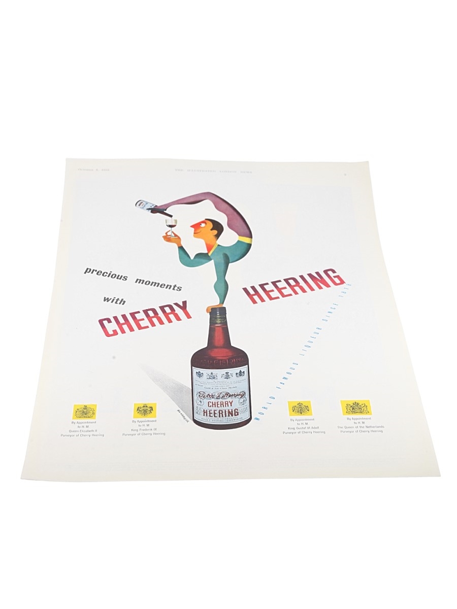 Cherry Heering Advertising Print 1955 - Precious Moments With Cherry Heering 36.5cm x 25.5cm