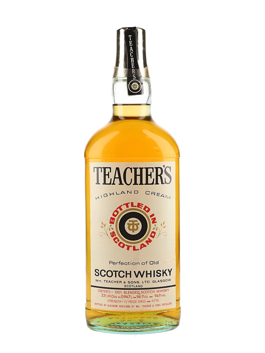 Teacher's Highland Cream Bottled 1970s-1980s 94.7cl / 43%