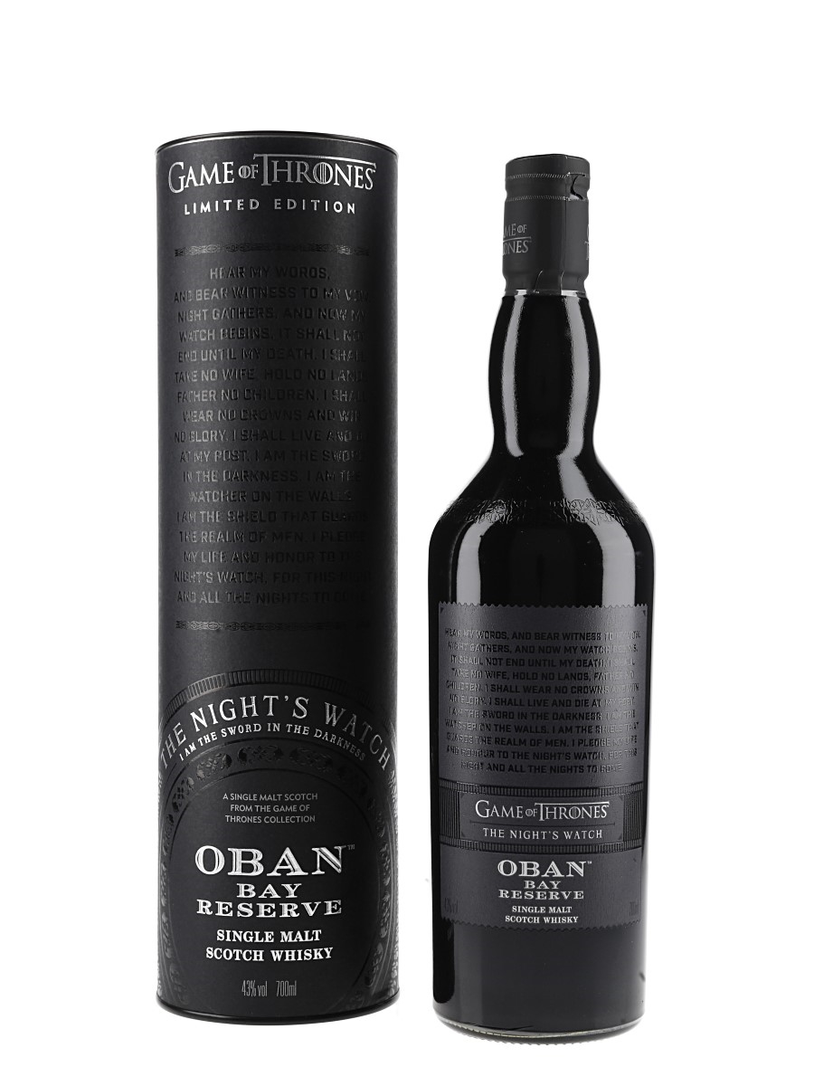 Oban Bay Reserve Game Of Thrones - The Night's Watch 70cl / 43%