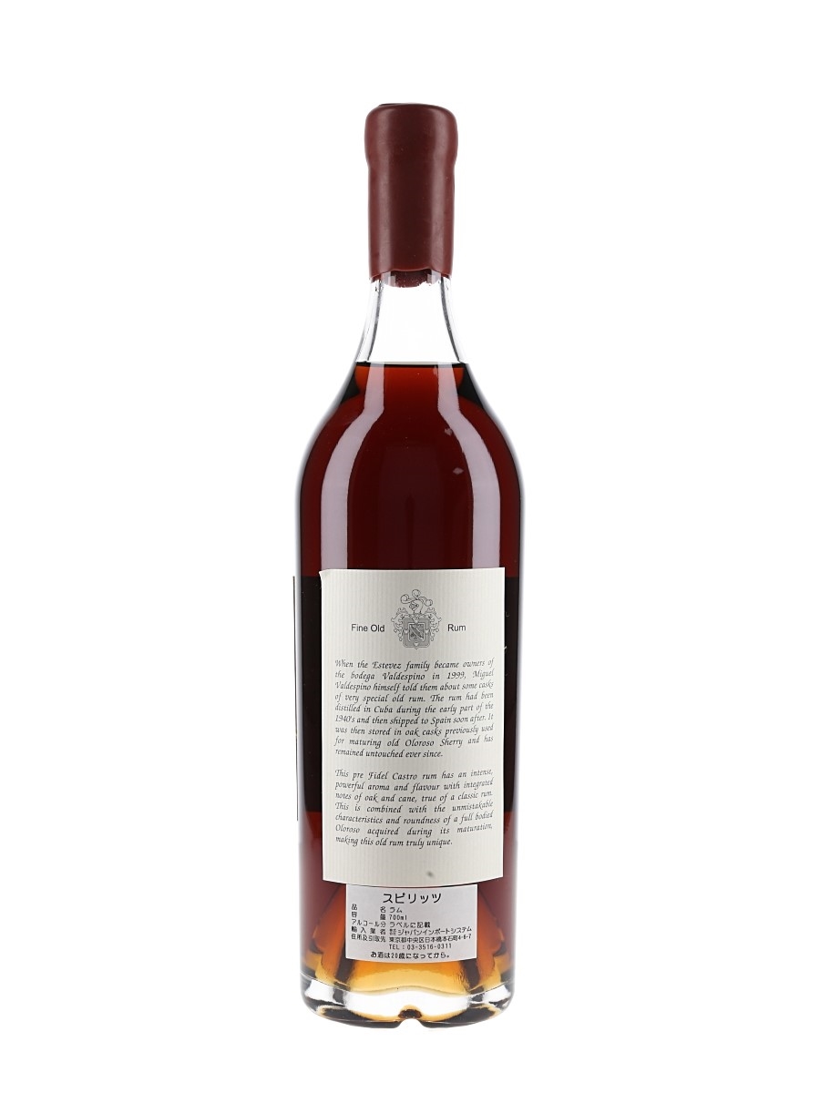 Valdespino Pre-1962 Legend Of Cuban Rum - Lot 186229 - Buy/Sell