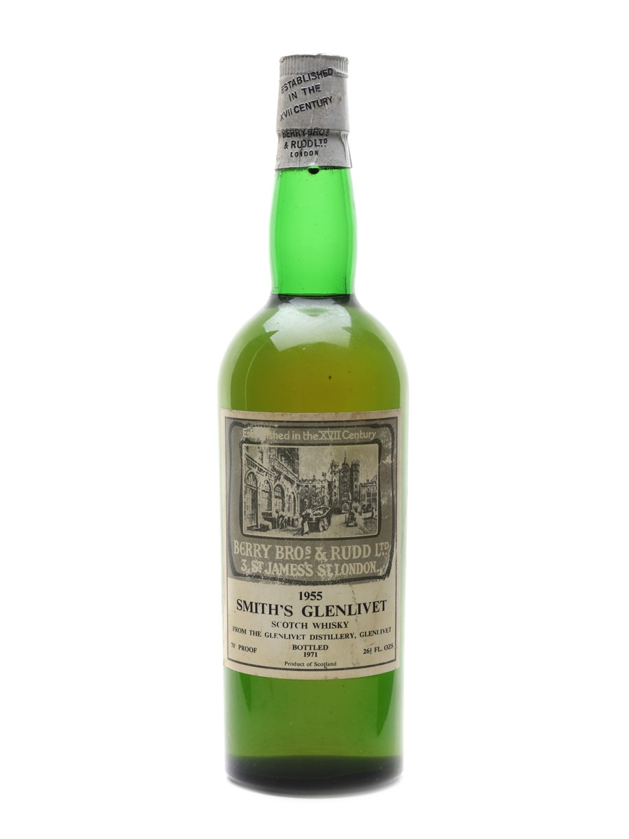 Smith's Glenlivet 1955 Bottled 1971 Berry Bros & Rudd 75.7cl / 40%