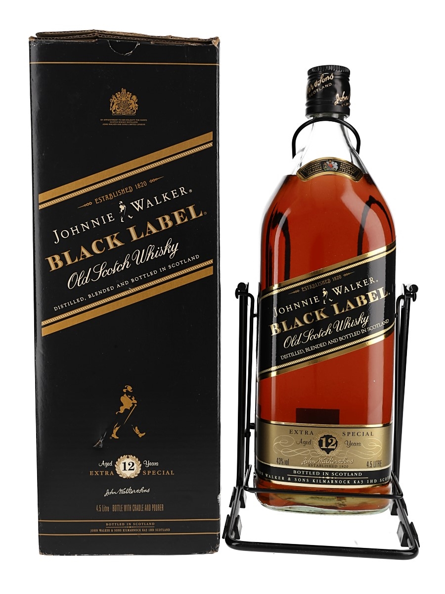 Johnnie Walker Black Label 12 year Blended Scotch 1.0 l