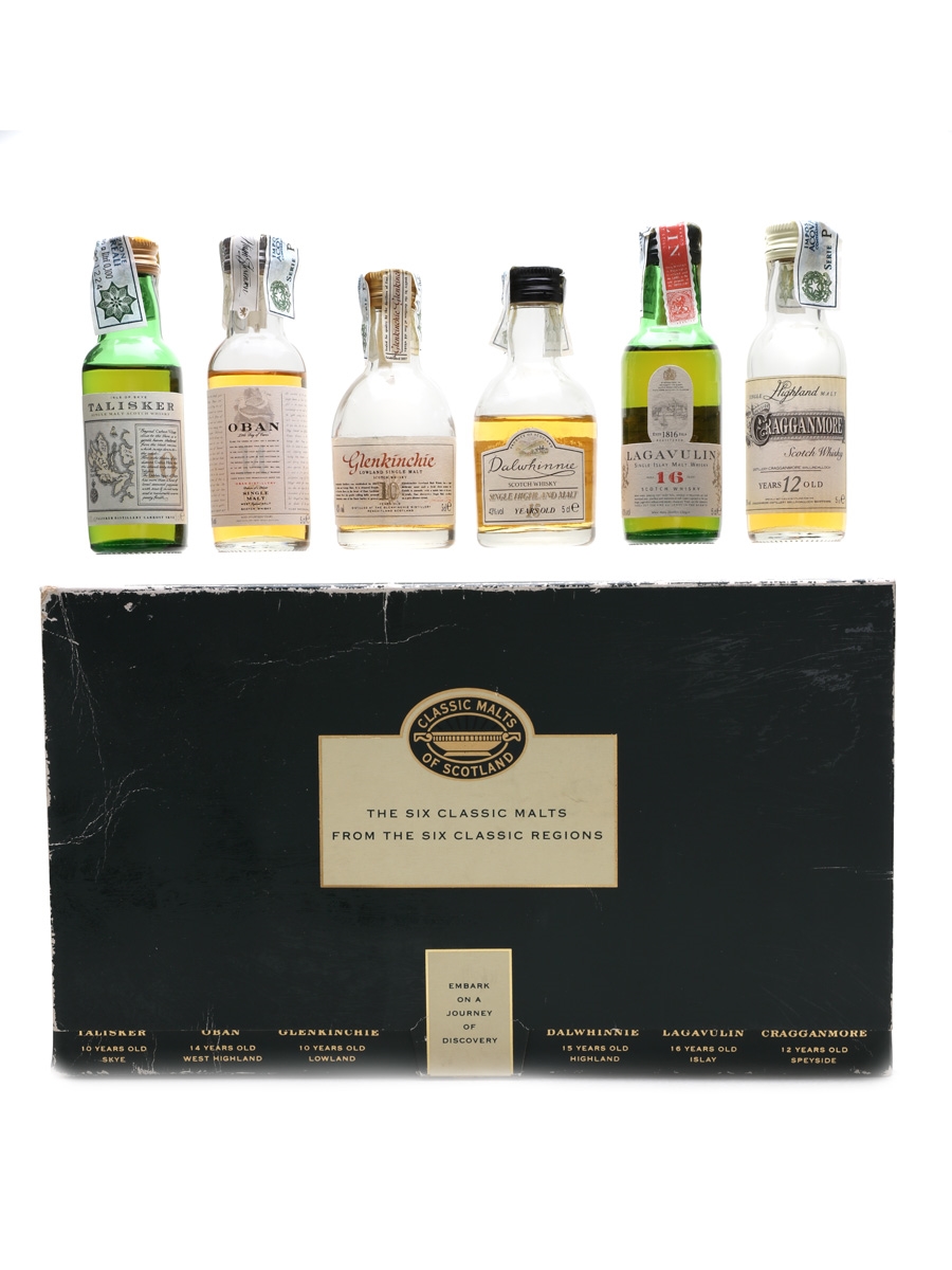 Classic Malts Whisky Miniatures Set United Distillers 6 x 5cl