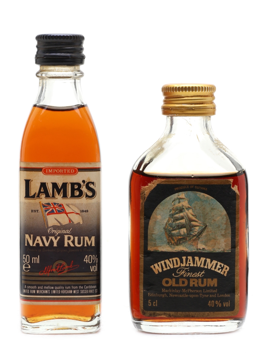 Lamb's Navy & Windjammer Finest Rum  2 x 5cl / 40%