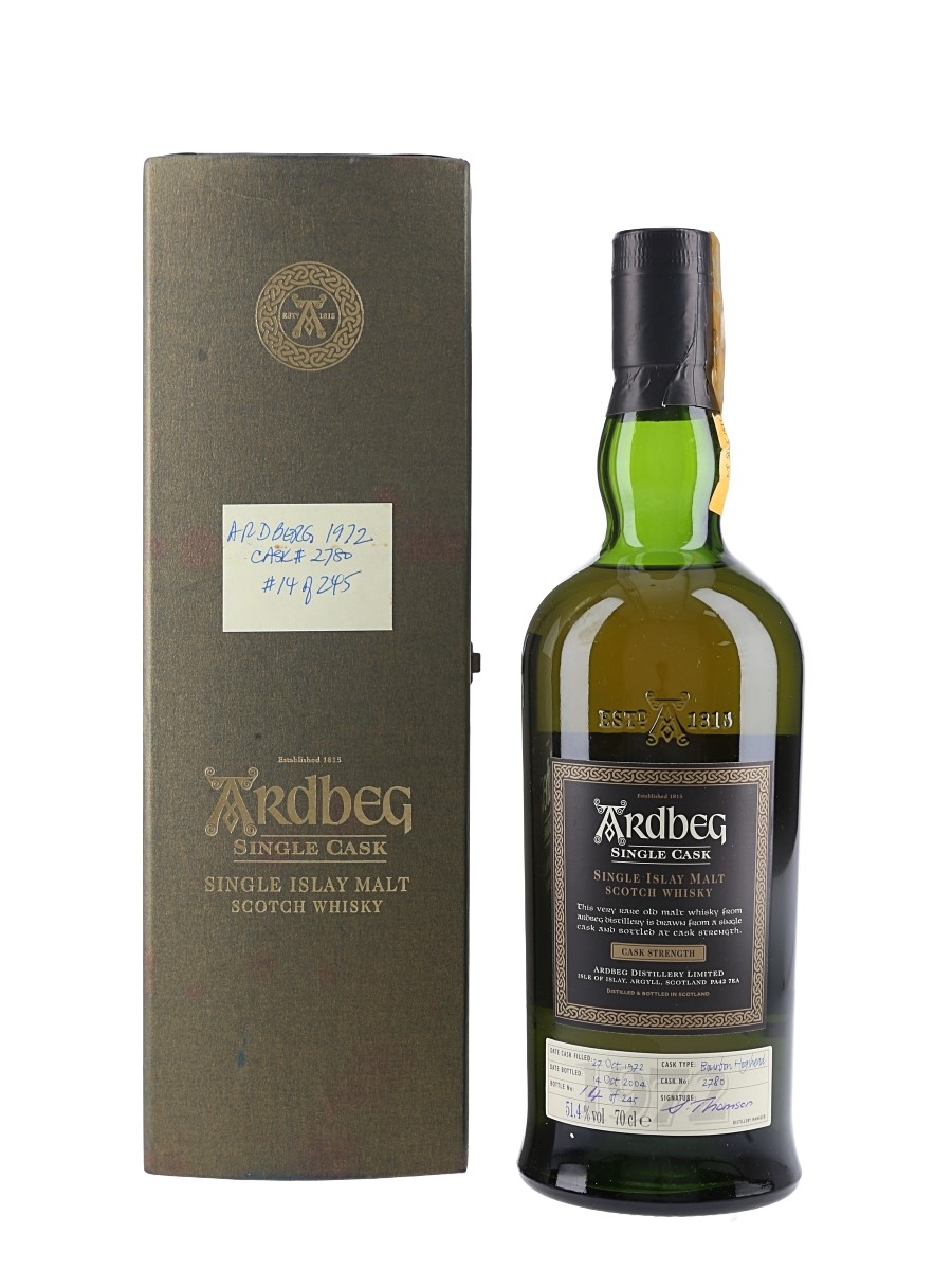 Ardbeg 1972 Single Cask 2780 - Lot 192377 - Buy/Sell Islay