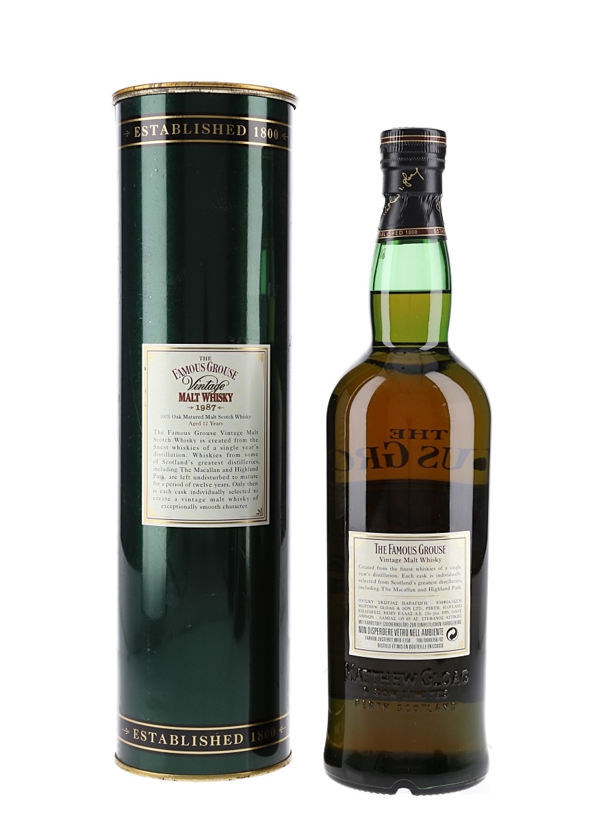 The Famous Grouse 1987 12 Year Old - Lot 193330 - Buy/Sell