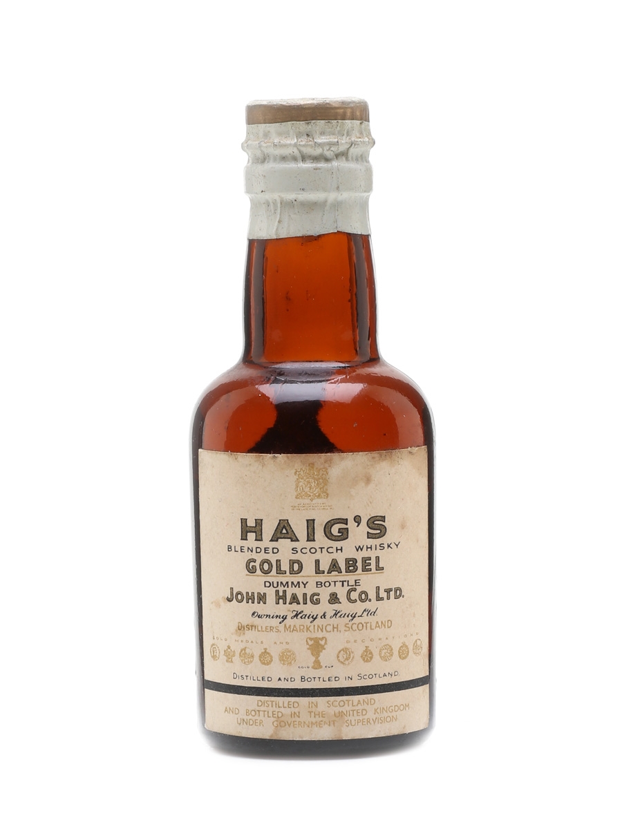 Haig's Gold Label Spring Cap Dummy Bottle 5cl