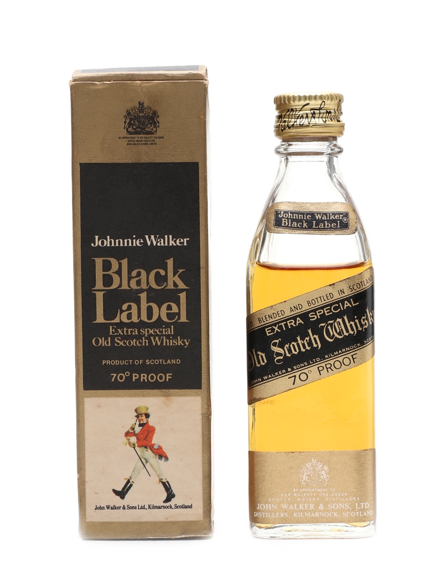Johnnie Walker Black Label Bottled 1970s 5cl / 40%