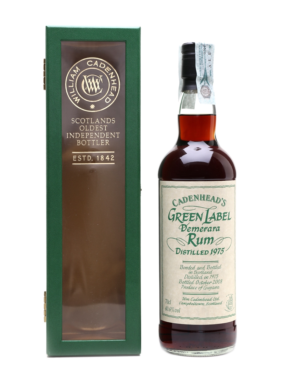 Cadenhead's Green Label 1975 Demerara Rum Bottled 2008 70cl / 40.6%
