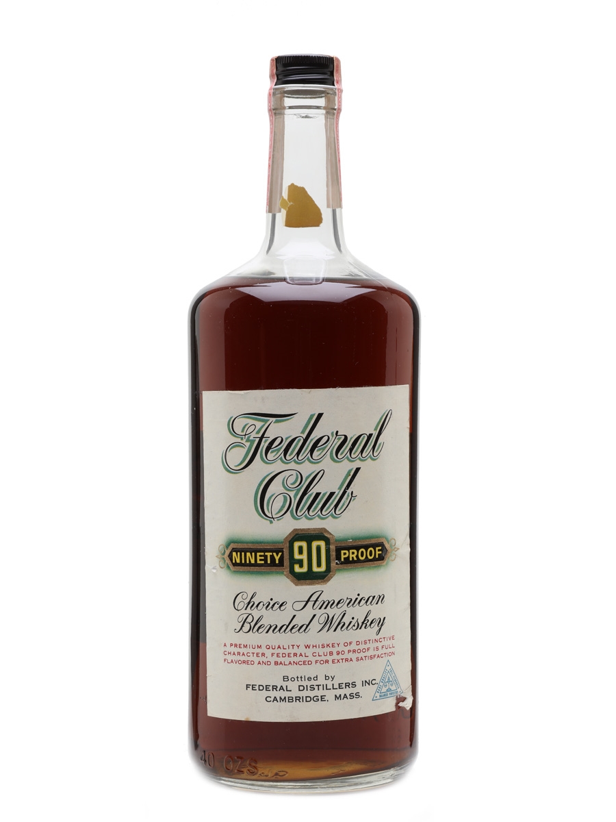 Federal Club 90 Proof Bottled 1960s - 1970s 118cl / 45%