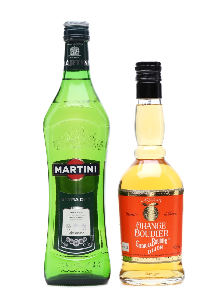 Martini Extra Dry & Gabriel Boudier Orange Liqueur 70cl & 50cl 